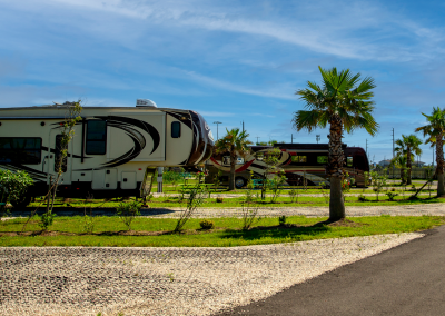 Galveston Island RV Park in west Galveston, Texas.