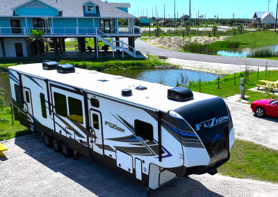 Trailer at Galveston RV Park