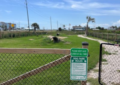 Dog Park at Galveston RV Park