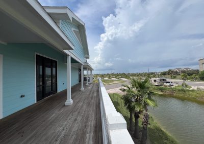 Club House balcony at Galveston RV PArk