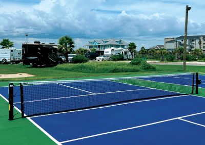 Galveston Island RV Park - Amenities include two full size pickleball courts
